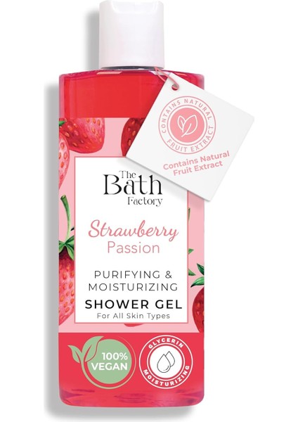 Bath Factory Nemlendirici ve Besleyici Çilek Aromalı Duş Jeli 400 ml