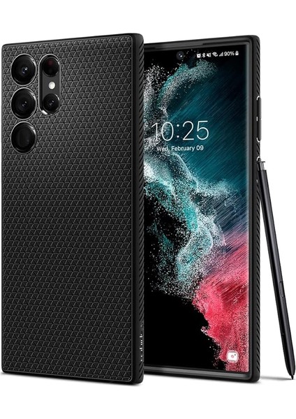 Samsung Galaxy S22 Ultra 5g Kılıf Liquid Air Matte Black - ACS03915