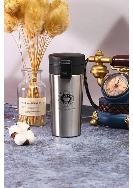 304 L Çelik Gri 500 ml Kahve Termos Mug CIN406GR fiyatları