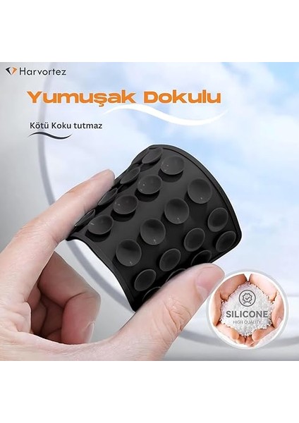 Telefon Arkasına Yapışan Silikon Vantuzlu Telefon Tutucu, Telefon Kılıfı Tutucu, Tüm Cep Telefonu Modellerine Uygun, Araç Telefon Tutucu, Ahtapot, Vakumlu Telefon Tutucu(Siyah) fırsatları