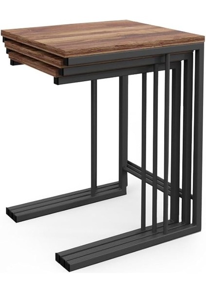 Office Zigon Sehpa | 3'lü Zigon Metal Ayaklı Zigon Sehpa fırsatları