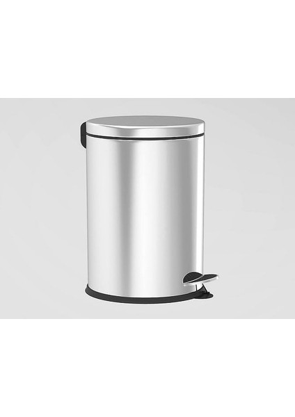 Elite Serisi 5 Litre Hacimli Paslanmaz Banyo-Mutfak Pedallı Çöp Kovası Krom