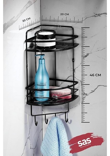 Haus Yapışkanlı Ömür Boyu Paslanmaz Kristal Ayarlanabilir Raf Banyo Düzenleyici Şampuanlık Lk-02 Sssk modelleri