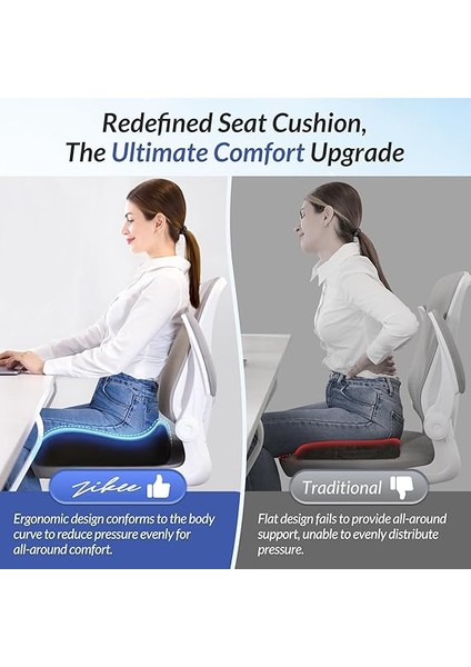 Öncü Koltuk Minderi, Basınç Giderme Için, Ergonomik Ofis Koltuğu Minderi, Siyatik, Sırt, Hemoroit ve Kuyruk Kemiği Ağrıları Giderici, Yüksek Yoğunluklu Hafızalı Köpük Araba Koltuğu Minderi fırsatları