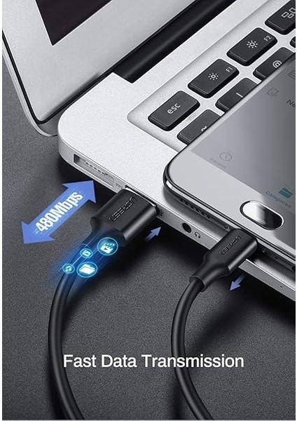 Micro USB Data ve Şarj Kablosu, Siyah, 1.5 Metre fırsatları