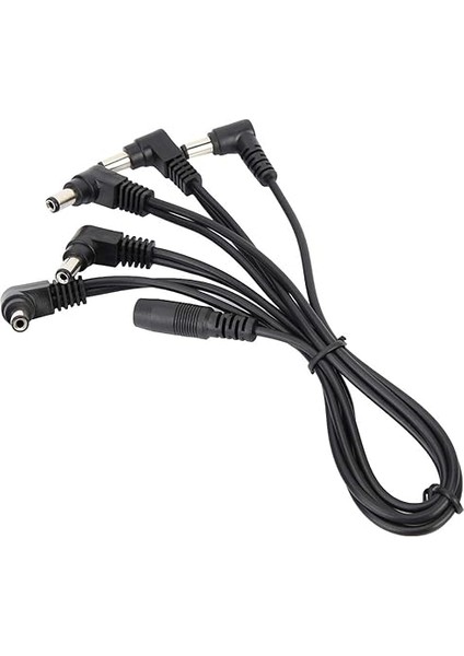 Gitar Efekt Pedal Kablosu, 5 Yollu Gitar Kablosu Multiplug Gitar Efekt Pedalı Gitar Efektleri Için Güç Kablosu Güç Kaynağı Adaptörü Splitter