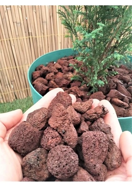 Pomza Taşı 40 Lt 1-2 cm Dekoratif Pomza Taşı Kırmızı Pomza Tarım Pomzası Lav Taşı Cüruf Ponza fiyatları