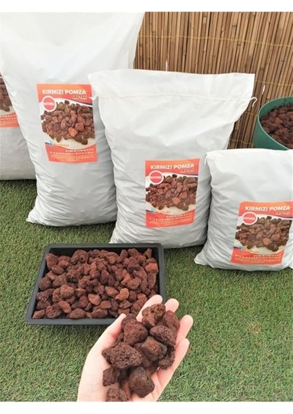 Pomza Taşı 40 Lt 1-2 cm Dekoratif Pomza Taşı Kırmızı Pomza Tarım Pomzası Lav Taşı Cüruf Ponza modelleri