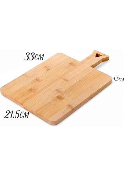 Bambu Kesme Tahtası Antibakteriel Yıkanabilir Doğrama Tahtası Dikdörtgen (33CM*21,5CM) fiyatları