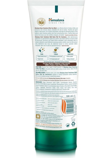 Since 1930 Deep Cleansing Derin Temizleme Etkili Kahve Özlü Yüz Temizleyici 100 ml fiyatları