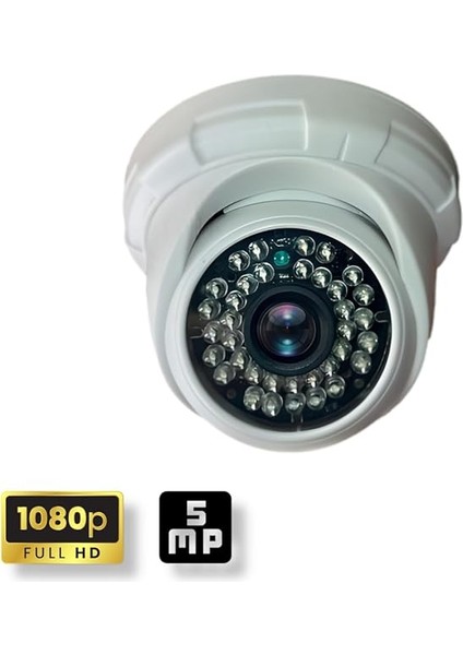 7 Kameralı Set - Insan Yüz Hareket Algılayan 36IR LED 5mp Lens 1080P Iç Mekan Güvenlik Kamerası Seti modelleri