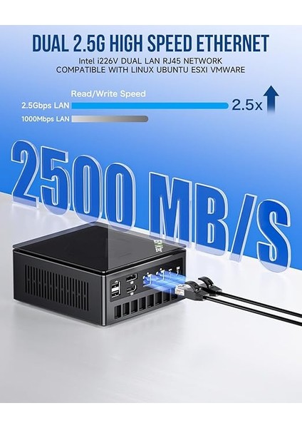 Oyun Mini Pc K8 Plus Amd Ryzen 7 8845HS (8C/16T, 5.1ghz'e Kadar) 32GB Ddr5 Ram 1tb Ssd, Masaüstü Bilgisayar Önceden Yüklenmiş Windows 11 Pro Çift Nıc 2.5g, HDMI 2.1, Usb4 indirimleri