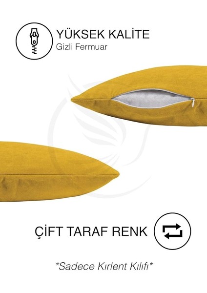 Dokulu Hint Sarısı Kırlent Yastık Kılıfı Freedom Serisi Punch Için Uygun indirimleri