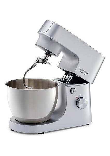 Homebake Mutfak Şefi KHH01.000SI - Stand Mikser, Hamur Yoğurma Makinesi, 1400 Watt, 5 Litre Paslanmaz Çelik Geniş Hazne, Sıçrama Önleyici Kapak, 3 Hazne Içi Aparat indirimleri