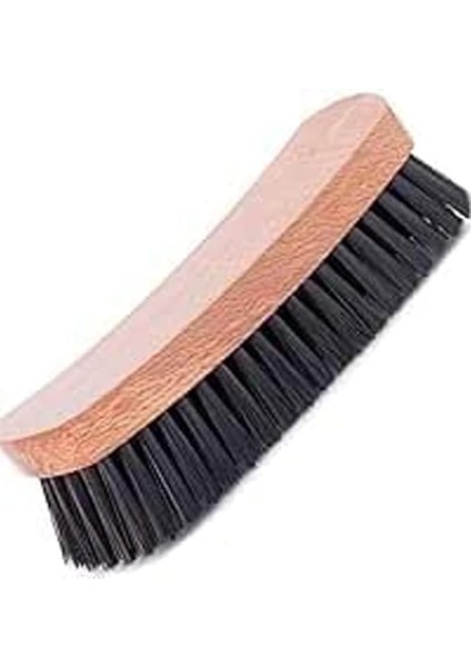 Ahşap Saplı 16 cm Kaliteli Siyah Tüylü Sert Ayakkabı Elbise Araba Koltuk Kumaş Temizlik Fırçası