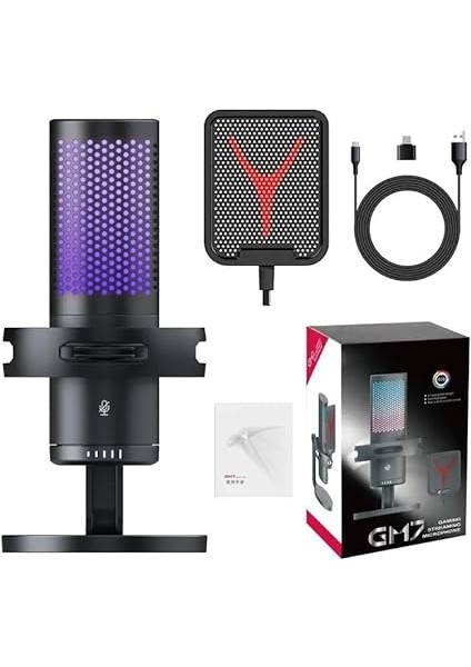 Yanmai Bilgisayar Masaüstü Profesyonel Vlog Canlı Yayın Podcast Mikrofon Kiti Tak Çalıştır USB Kablolu Örnekleme Hızı 48KHZ, Frekans Yanıtı 80HZ-16KHZ Gm7-B (GM7B) fiyatları