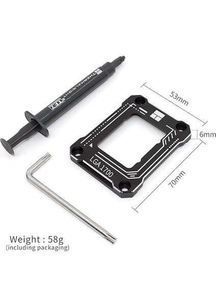 Lga 1700 Güçlendirme Kiti Için Cpu Iletişim Çerçevesi, 17XX-BCF Braketi Intel 12TH/13TH/14TH Nesil Anti-Bükme Toka fırsatları