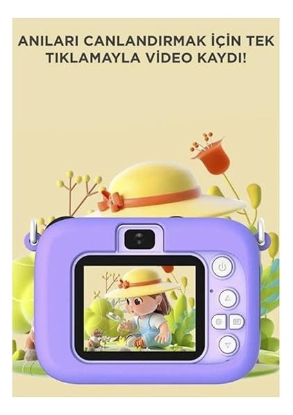 1080P Hd Çocuk Kamera Dijital Fotoğraf Makinesi 2.0 Inç Ekran 5 Adet Oyun modelleri