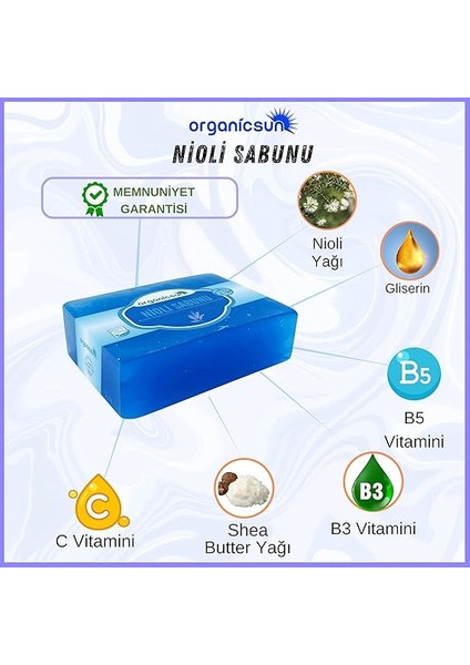 Doğal Nioli Sabunu 140 gr Tüm Cilt Tipleri Için Kötü Koku ve Kaşıntı Karşıtı Nioli Yağı Sabunu fiyatları