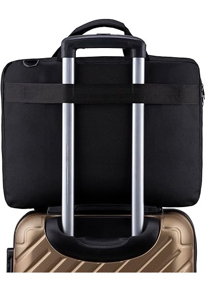 C100 15.6 Inch Wtx Pro Su Geçirmez Kumaş Tam Açılır Laptop, Notebook Çantası – Siyah fırsatları