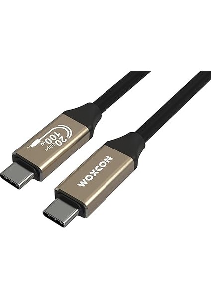 - USB C Hızlı Şarj ve Görüntü Kablosu, USB 3.2 Gen2 Standart 20G Bandwith, Thunderbolt 4/3 Uyumluluk, 4K 60Hz Çözünürlüğüne Kadar Destekler, 5A 20V, 100W Şarj Gücü 2 Metre