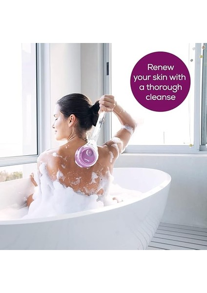 FC55 Vücut Fırçası, Peeling ve Masaj Için Elektrikli Vücut Fırçası, Duş Için Su Geçirmez Temizleme Fırçası, Kablosuz ve Şarj Edilebilir, 2 Başlıklı Döner Cilt Fırçası fiyatları