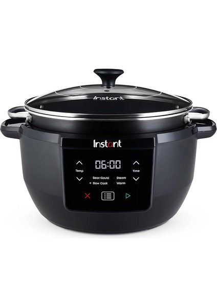 Pot Üstün Yavaş Pişirici/yavaş Pişirici, 7,1l Çoklu Pişirici / 4 Pişirme Fonksiyonu (Yavaş Pişirme, Kızartma, Buharda Pişirme ve Sıcak Tutma Fonksiyonu) Bulaşık Makinesinde Yıkanabilir - 800W