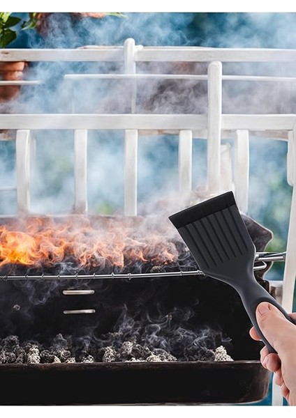Paslanmaz Çelik Mangal Temizlik Fırçası Ergonomik Saplı 2’si 1 Arada Barbekü Izgara Temizleyici Dayanıklı ve Etkili Tasarım indirimleri