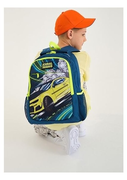 High Nefti Sarı Araba Okul Sırt ve Beslenme Çantası Seti fiyatları