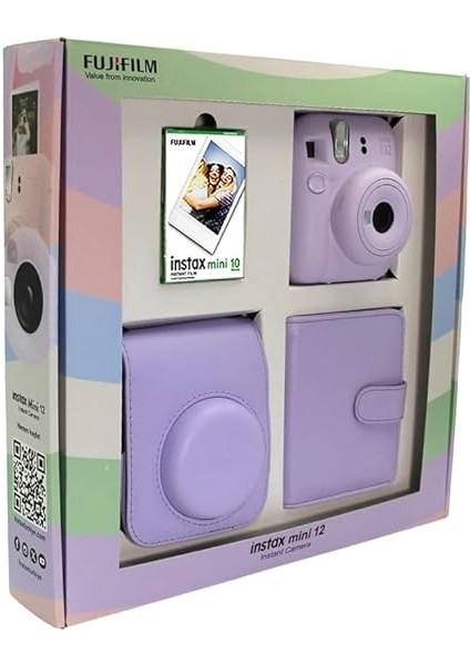 Instax Mini 12 Fotoğraf Makinesi Bundle Box (Lila) fiyatları