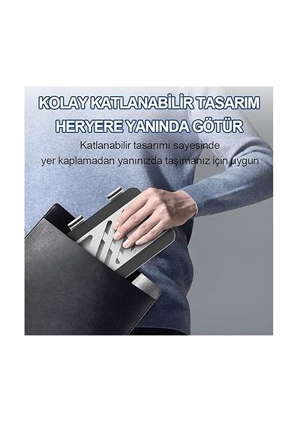 Tablet Standı 360° Dönebilen Tablet Tutucu Katlanabilir Alüminyum Tablet ve Telefon Standı - Gri indirimleri