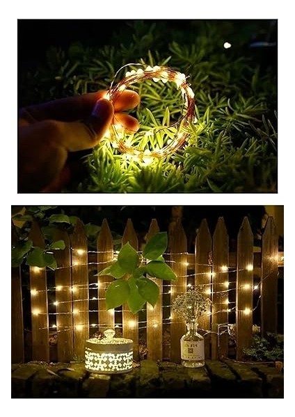 Su Geçirmez 20 Metre Güneş Enerjili Dış Mekan Solar Peri LED Işık Dekoratif Bahçe Aydınlatma Tek Ebat modelleri