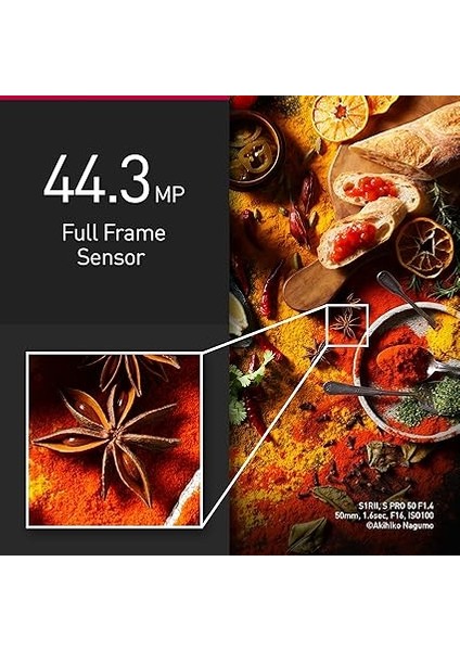 Lumıx DC-S1RM2E, Aynasız Tam Format Kamera, 44 Mp, 8k Video, Active Is, 4:2:2 10-Bit, 4K 120P, 60P ve 6k 30P Open Gate, L-Mount, Sadece Gövde, Siyah fiyatları