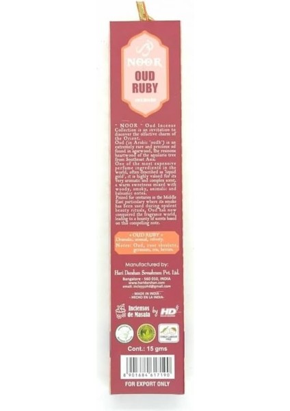 Oud Ruby Naturel Çubuk Tütsü modelleri