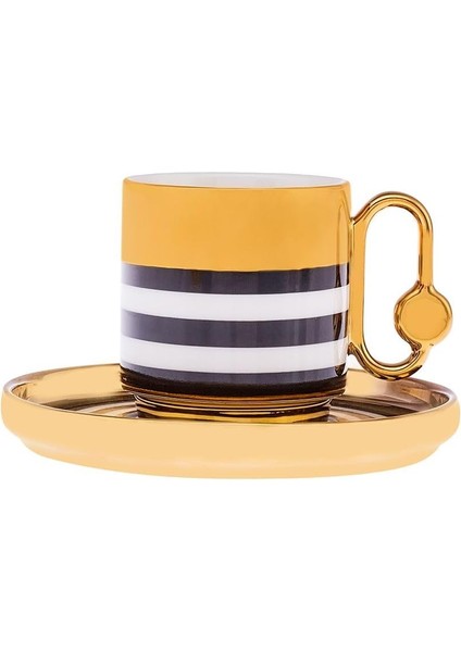 Istanbul Porselen Hare 6 Kişilik Kahve Fincan Takımı 90 ml fırsatları