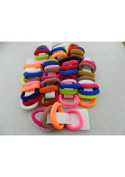 Renkli Saç Tokası 40 Adet Orta Boy Esnek Havlu Lastik Toka modelleri