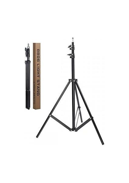 Tripod Kamera Işık Ayağı Döküm Demir 940GR Fotoğraf Makinesi Paraflaş Kamera 70 CM-210 cm Açılabilir Katlanabilir Tripod Yayıncı Vlog Youtuber Işık Tripod Ayağı TR8806 modelleri