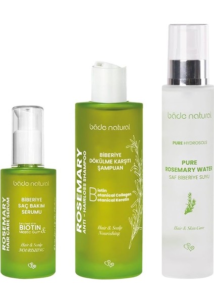 Natural Biberiye Dökülme Karşıtı ve Güçlendirici Komple Saç Bakım Seti