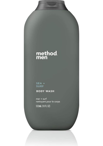Yöntem Erkekler, Deniz+Sörf Vücut Yıkama, 18 Fl Oz