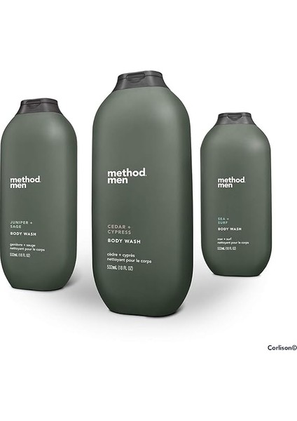 Yöntem Erkekler, Deniz+Sörf Vücut Yıkama, 18 Fl Oz fırsatları