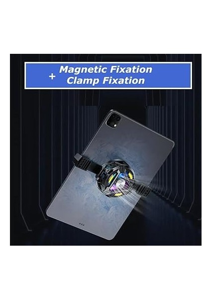 iPad ile Uyumlu Profesyonel Kablolu Yarı Iletken Şok Buzlama Tablet Soğutucu Fan Gamer Oyuncu Radyatör Şok Soğutma Fanı Yeni Nesil Altı Çekirdek Teknoloji Soğutma Fanı (GT29) fırsatları