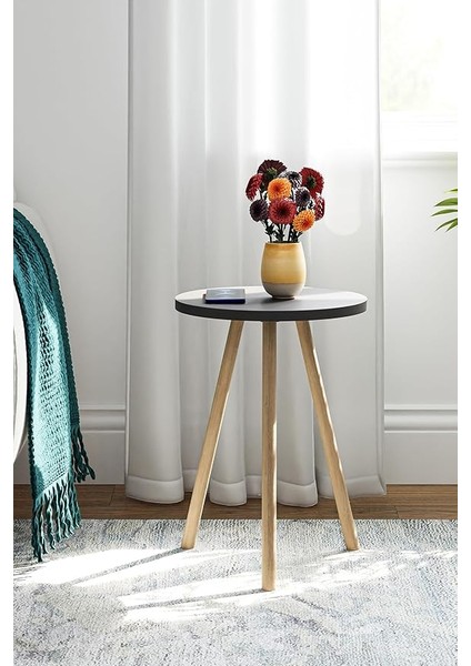 Yuvarlak Yan Sehpa Ahşap Ayaklı Tekli Zigon Sehpa fiyatları