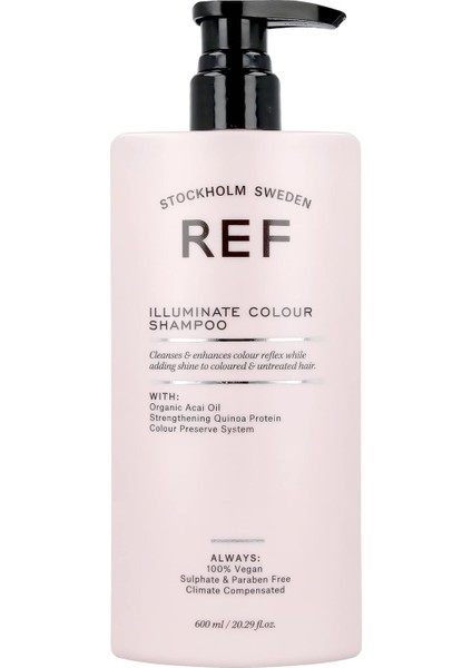 Stockholm-Ref Boyalı Saçlar Için Aydınlatıcı, Nemlendirici ve Koruyucu Şampuan 600 ml Illumınate Colour Shampoo
