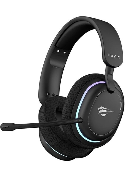 Gamenote Fuxi-H7 Rgb Kablosuz Gaming Oyuncu Kulaklığı - Siyah