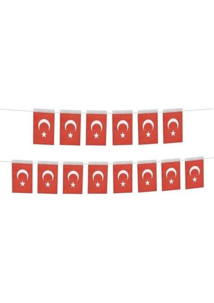 Kağıt Bayrak Türk Bayrağı Ipli 50'li Büyük