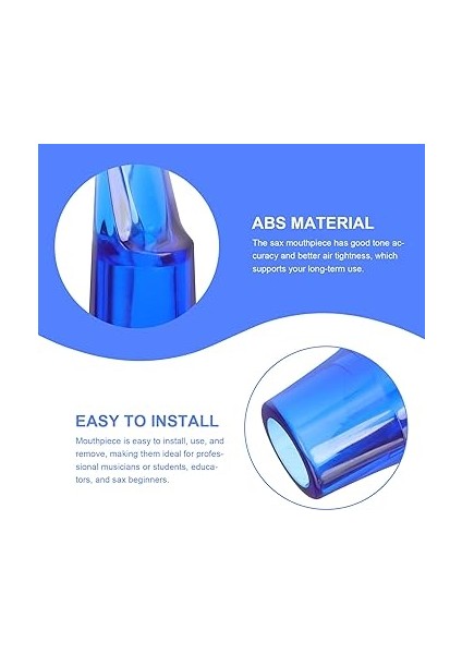 2 Adet Saksafon Ağızlığı Saksafon Malzemeleri Alto Saksafon Kafası Enstrüman Ağızlığı Alto Saksafon Kaynağı Plastik Ağızlık Saksafon Ağızlık Parçaları Karın Kası Kristal Kamış modelleri