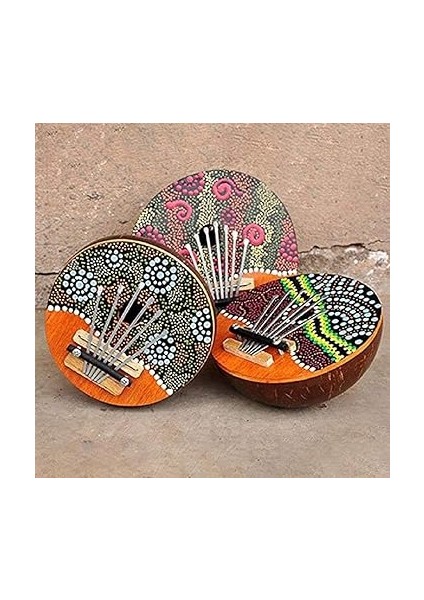 Piyano 7 Tuşları Ayarlanabilir Hindistan Cevizi Kabuğu Lı Başparmak Piyano Çocuk Parmak Vurmalı Klavye Enstrüman indirimleri