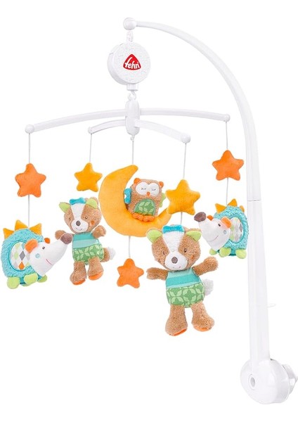 Müzik Mobil Orman - Orman Hayvanları ile Bebek Uyku Yardımı - Bebek Mobil Müzik Kutusu Melodi - 0-5 Ay Arası Bebekler Için Müzik Mobil Bebek Yatağı Oyuncak