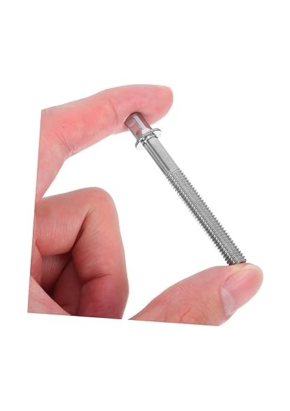 Davul Için 12 Adet Gergi Çubukları: Caz Davul Seti Aksesuarları Için Metal Vidaları - Perküsyon Enstrümanları Için Gergi Çubukları fırsatları