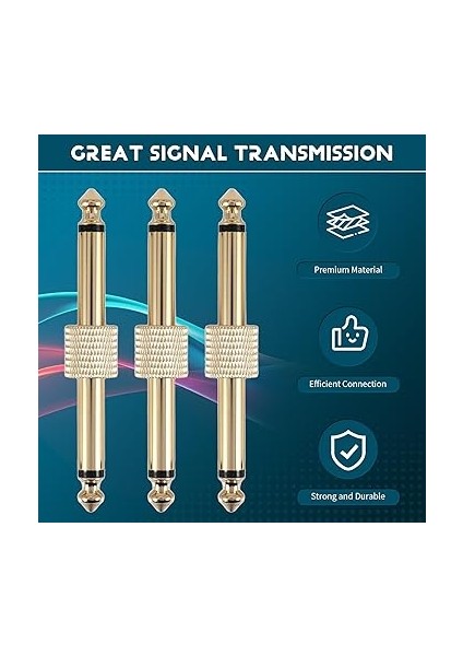 5 Adet 1/4 Inç 6.35MM Gitar Efektleri Pedalı Konektörü Çoğaltıcı Jack Arabirim Kablosu Adaptörü Elektrikli Pedal Kurulu Aksesuarları modelleri
